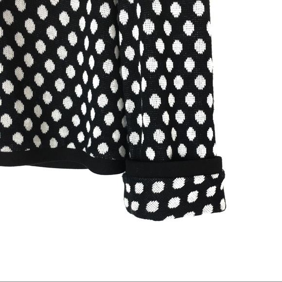 Joseph Ribkoff Sweater Jacket Polka Dots Sz 12 - Picture 2 of 8
